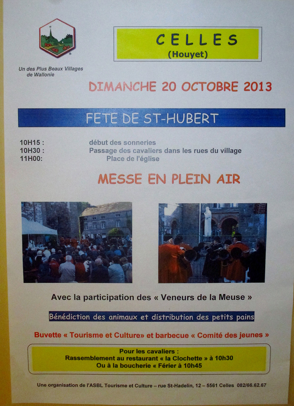 Fête de St Hubert - Dimanche 20 Octobre 2013